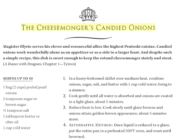 Cheesemonger's onions